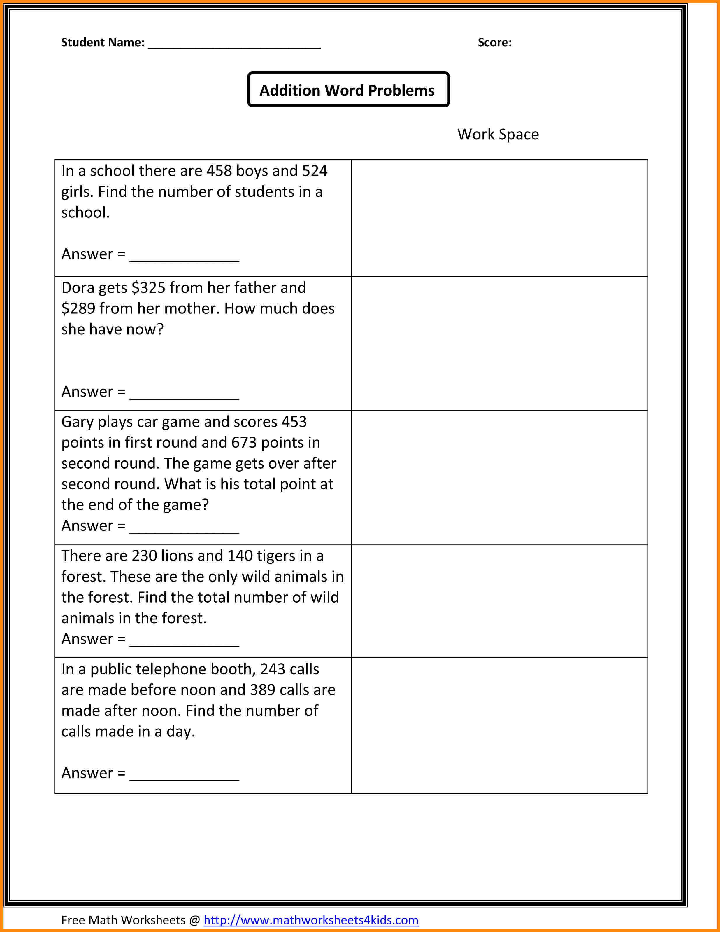 K5 Learning Worksheets Also Subtracting Decimals Word Problems Worksheet Luxury Systems Word