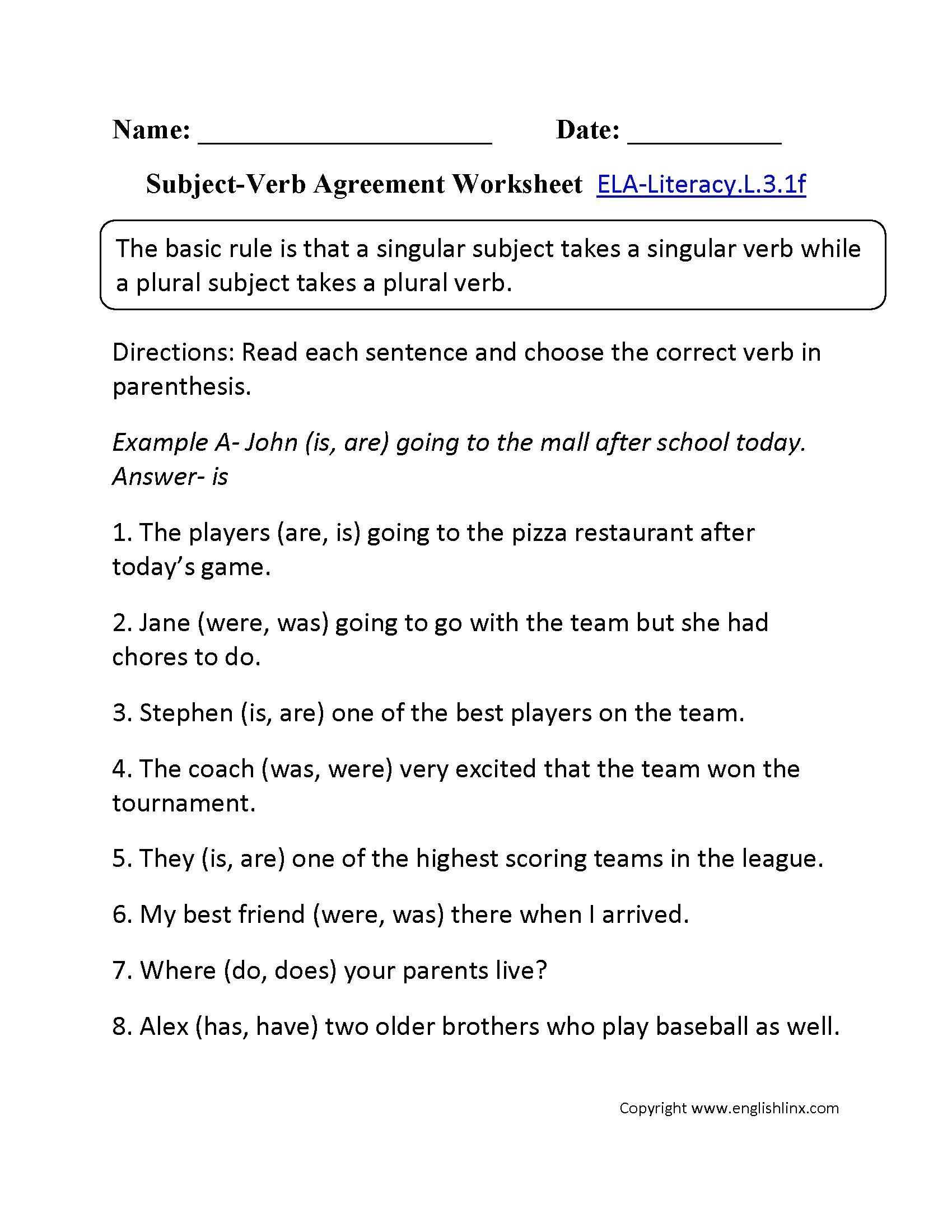 K5 Learning Worksheets Also Verbs Worksheet for Grade 3 Kidz Activities