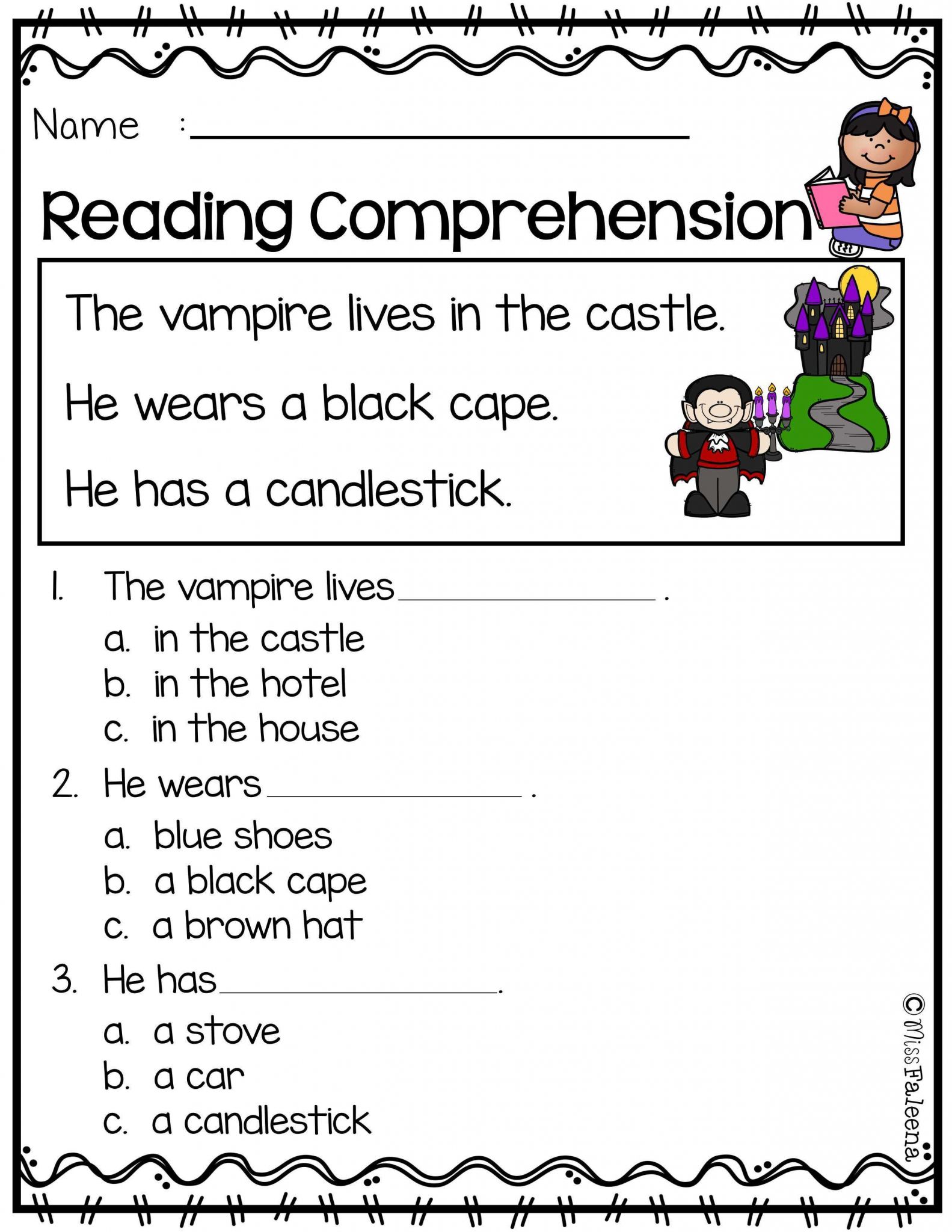 Kindergarten Reading Worksheets together with October Reading Prehension