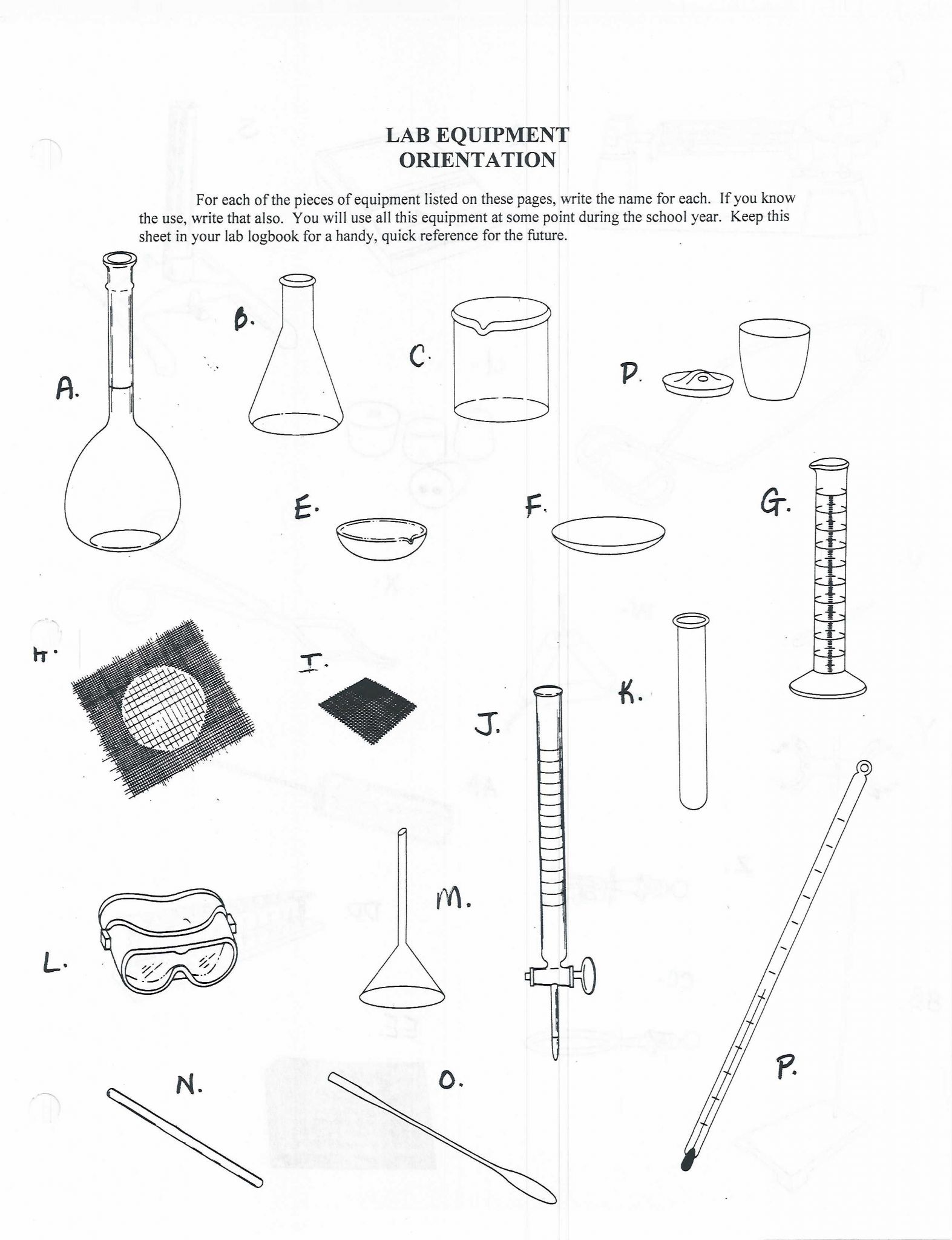 Lab Safety Worksheet Pdf with Chemistry Lab Equipment Worksheet Choice Image Worksheet Math for Kids