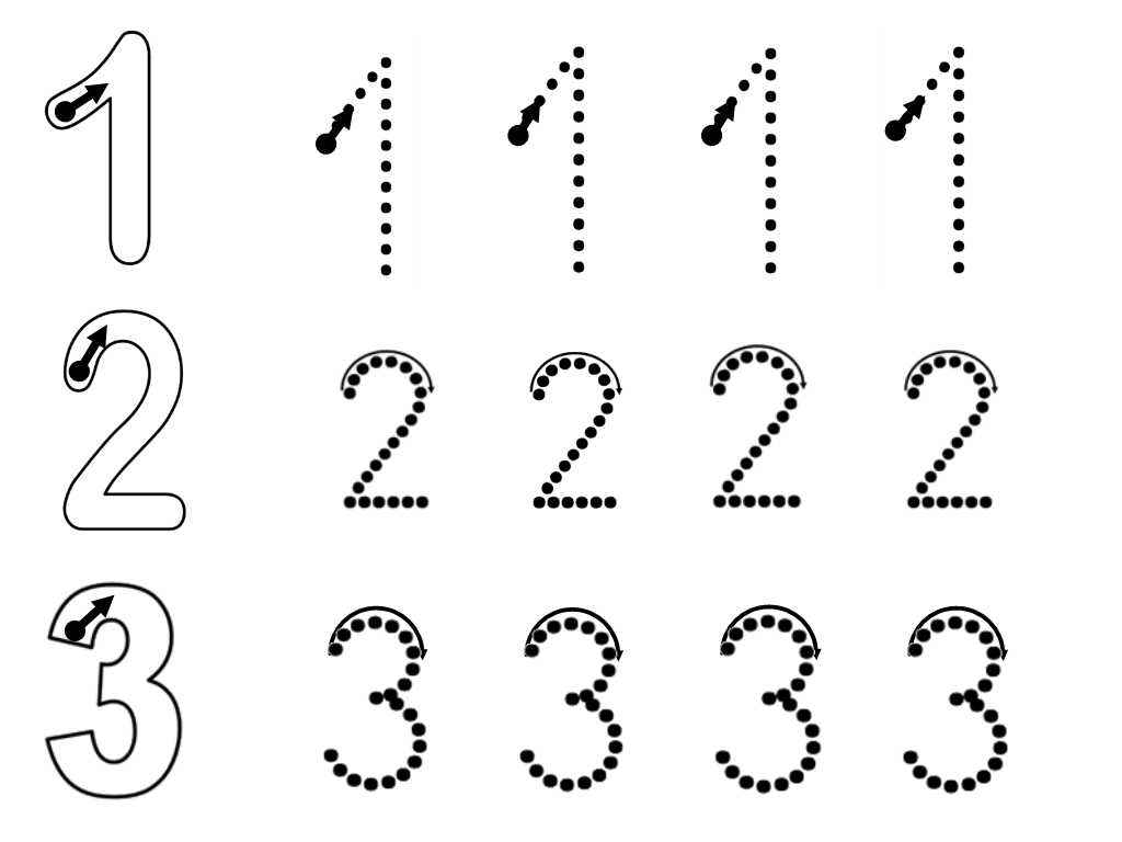 Learning Numbers Worksheets or Numeron Trazar Wallskid