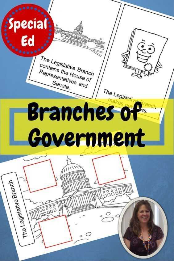 Legislative Branch Worksheet Along with Branches Of Government Special Education Unit
