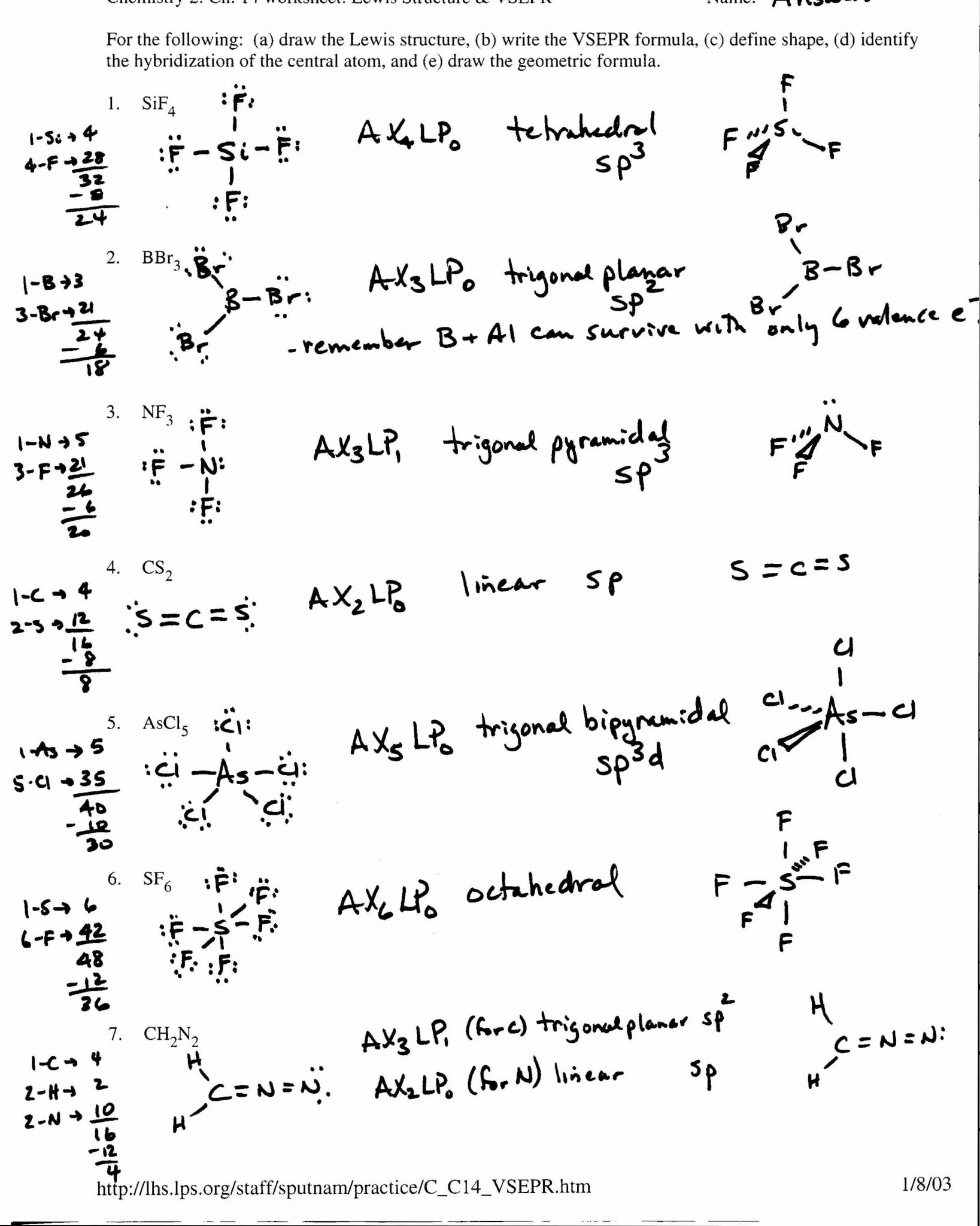 Lewis Dot Structure Practice Worksheet with Lewis Dot Diagram Worksheet Answers New Electron Dot Structures