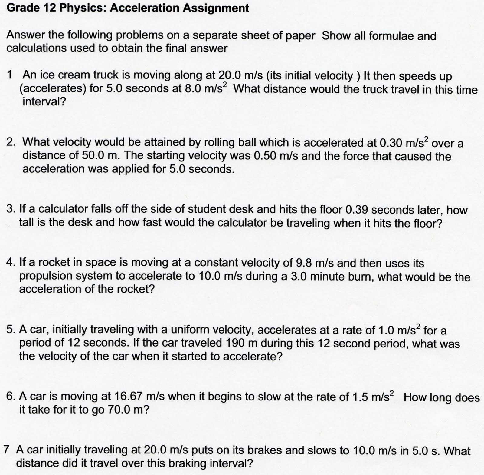 Linear Motion Problems Worksheet with Velocity and Acceleration Worksheet Fresh toxic Science Ohms Law