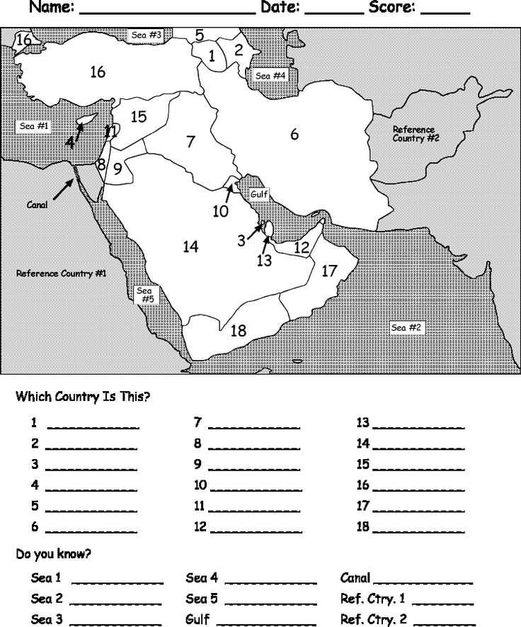 Map Activity Worksheets Also 10 Best Middle East Images On Pinterest