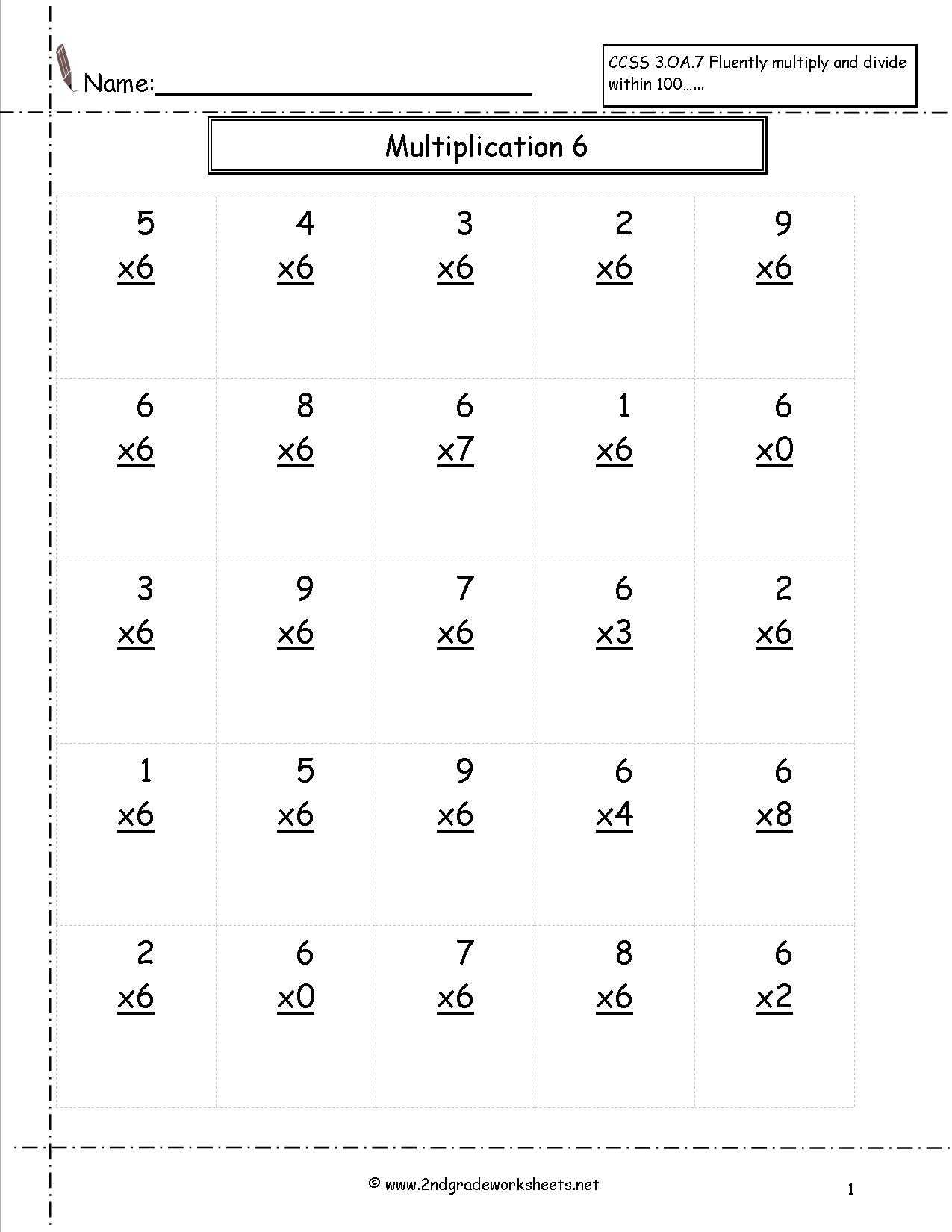 Math Facts Practice Worksheets Multiplication together with Printable Multiplication Worksheets by 3 the Best Worksheets Image
