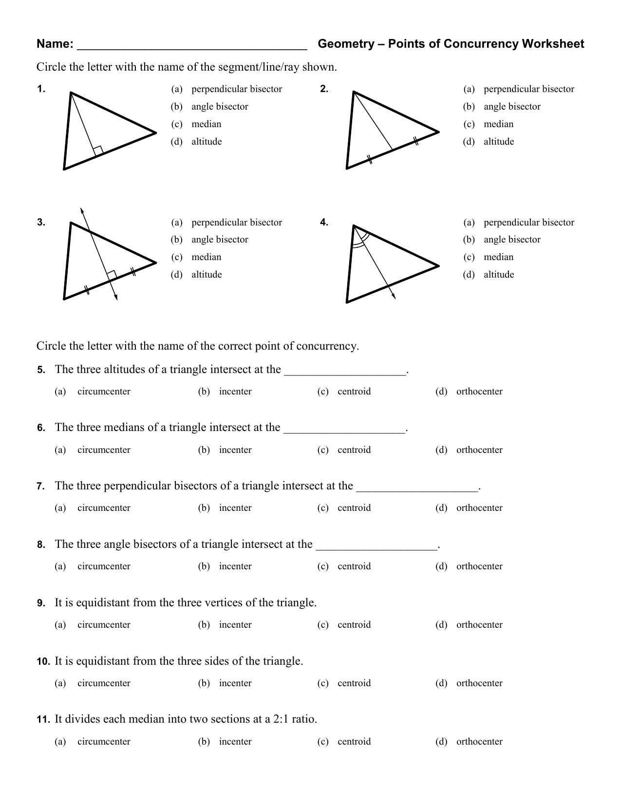 Medians and Centroids Worksheet Answers as Well as Perpendicular Bisector Worksheet Image Collections Worksheet Math