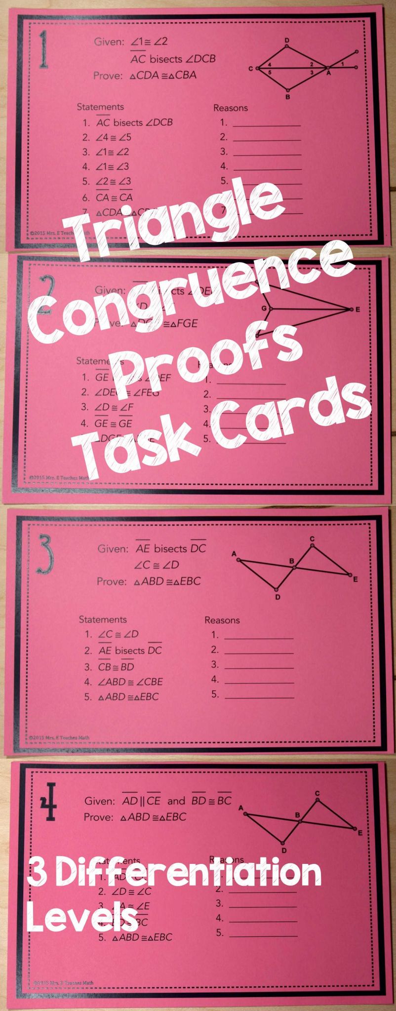 Medians and Centroids Worksheet Answers together with Congruent Triangles Proofs Task Cards