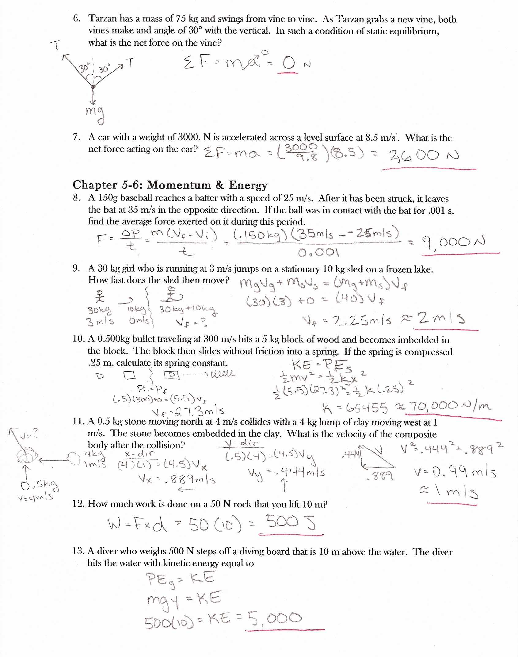Momentum and Collisions Worksheet Answers Physics Classroom as Well as Work Energy Power Worksheet Gallery Worksheet for Kids In English