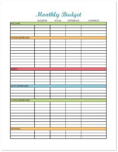 Monthly Budget Planner Worksheet together with 2017 Bud Binder Printable How to organize Your Finances