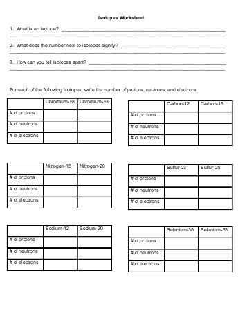 Most Common isotope Worksheet 1 and 26 Awesome Most Mon isotope Worksheet 1 Gallery