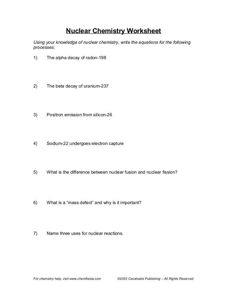 Nuclear Equations Worksheet with Answers as Well as Worksheet 11 Math Skills Nuclear Decay Kidz Activities
