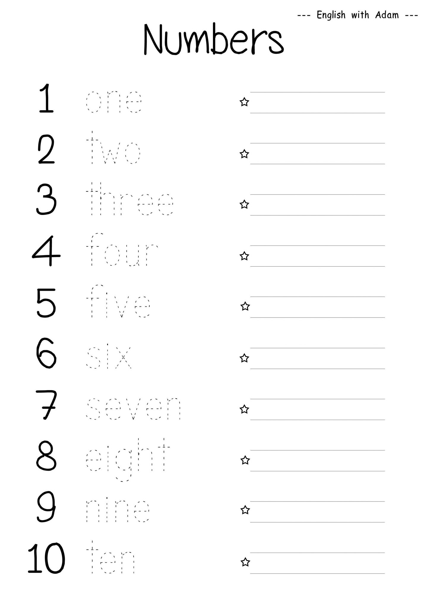 Number Writing Practice Worksheets or Tracing Numbers Worksheets Pdf Worksheet Esl Free Printable Math