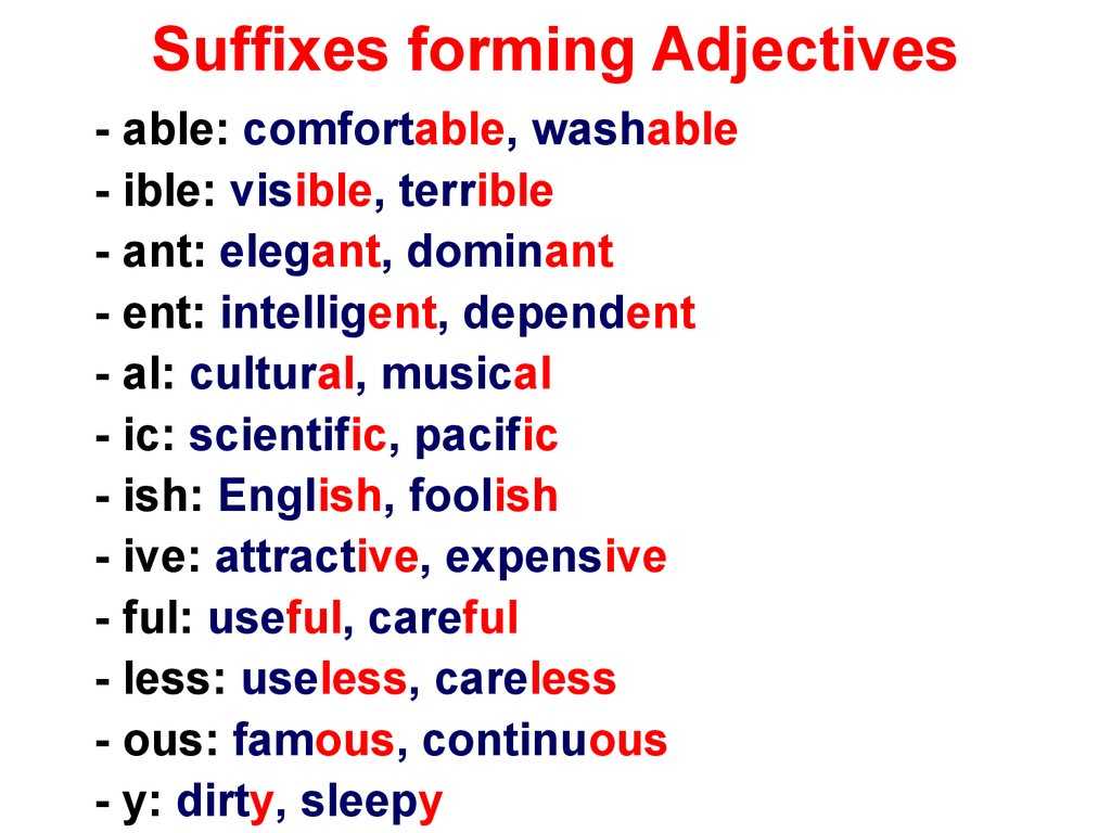 Order Of Adjectives Worksheet as Well as Suffixes forming Nouns Online Presentation