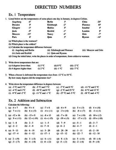 Ordering for Rational Numbers Independent Practice Worksheet Answers as Well as High School Negative Numbers Resources