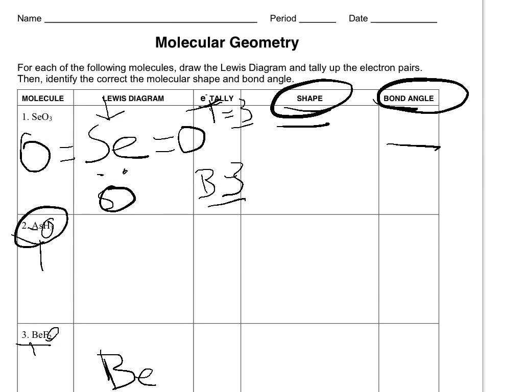 Organic Molecules Worksheet Answers Also Funky Model Building Worksheet for Geometry Worksheets Chemi
