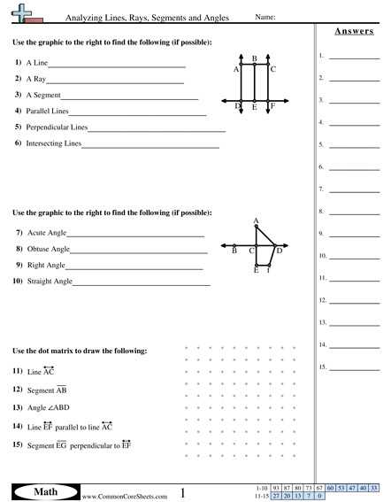Parallel and Perpendicular Worksheet Answers Along with Geometry Parallel and Perpendicular Lines Worksheet Answers New