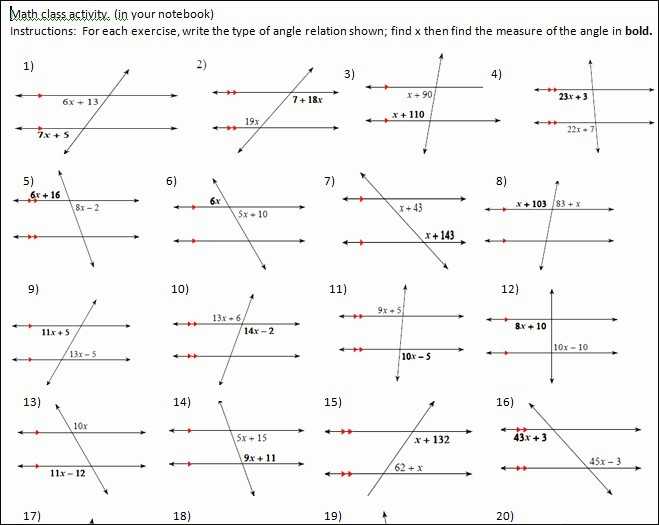 Parallel Lines Cut by A Transversal Worksheet Answer Key and Parallel Lines and Transversals Worksheet Inspirational 35 Handy