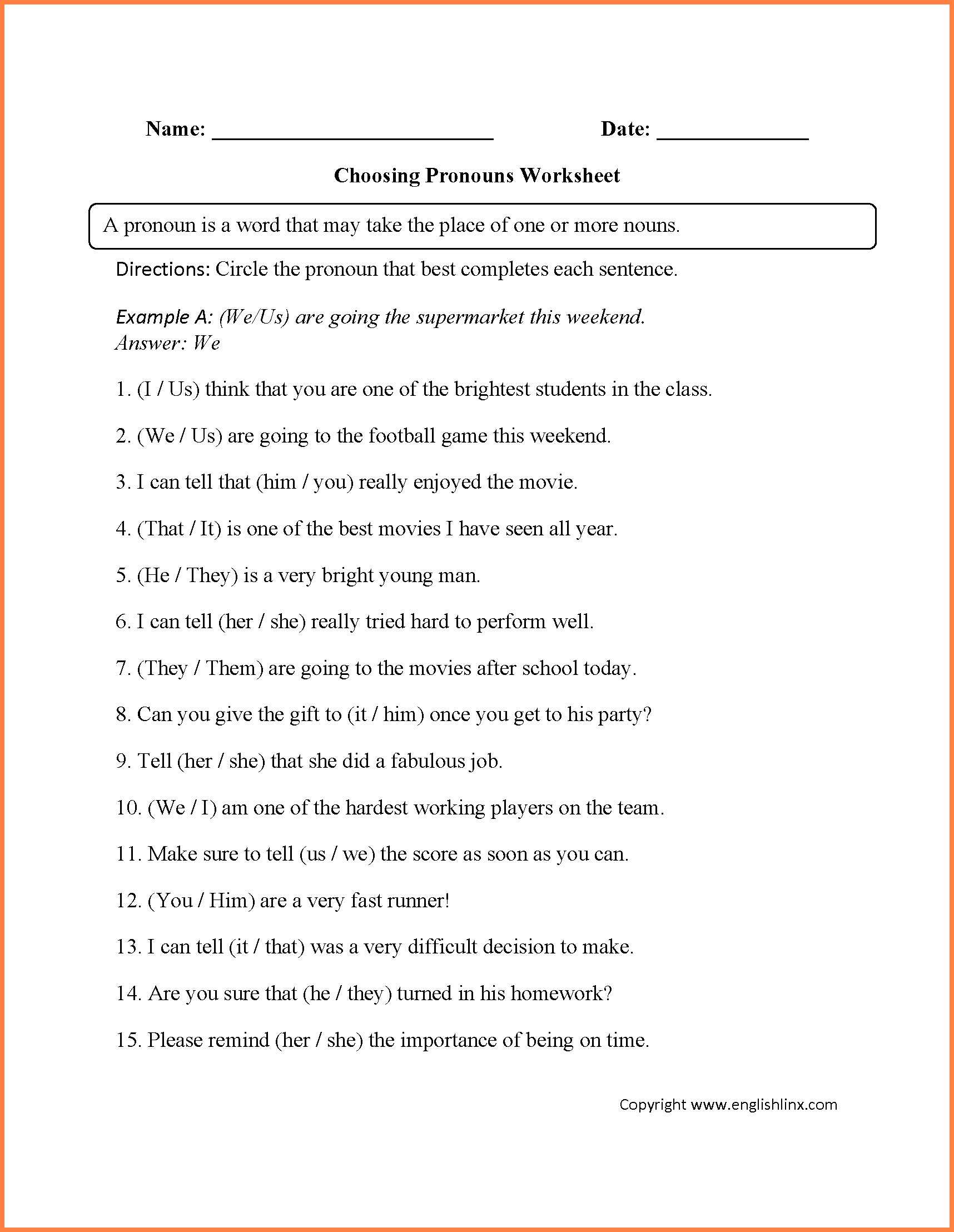 Parenting Plan Worksheet and What is Pronoun Antecedent Agreement Luxury Definition and Examples