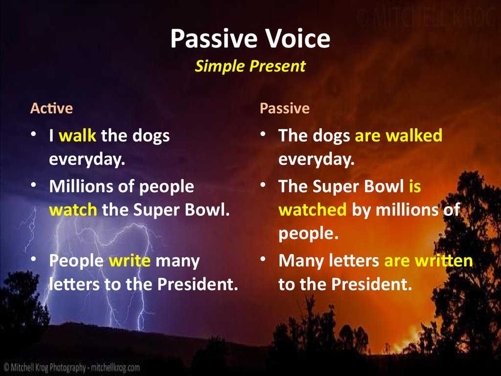 Passive Voice Worksheets as Well as Passive Voice Online Presentation