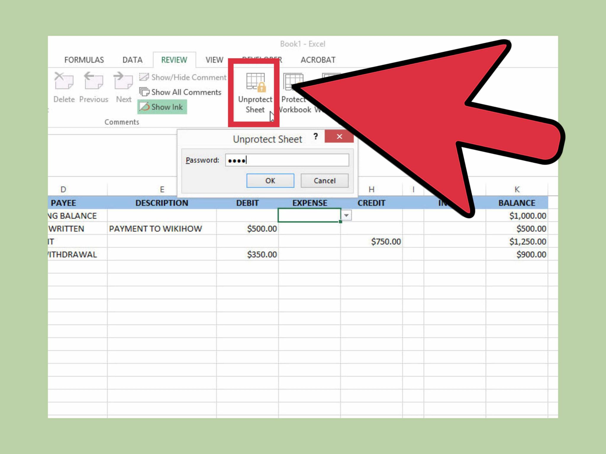 Personal Use Of Company Vehicle Worksheet 2016 as Well as How to Create A Simple Checkbook Register with Microsoft Excel