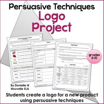 Persuasive Techniques Worksheets as Well as Persuasive Techniques Logo Project W Rubric Ad Project