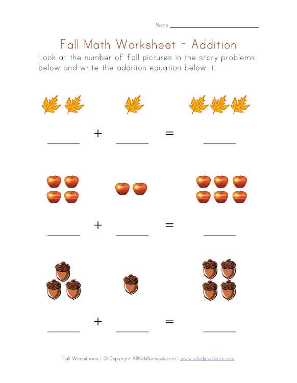 Picture Addition Worksheets as Well as Fall Addition Worksheet Homeschool Ideas Pinterest