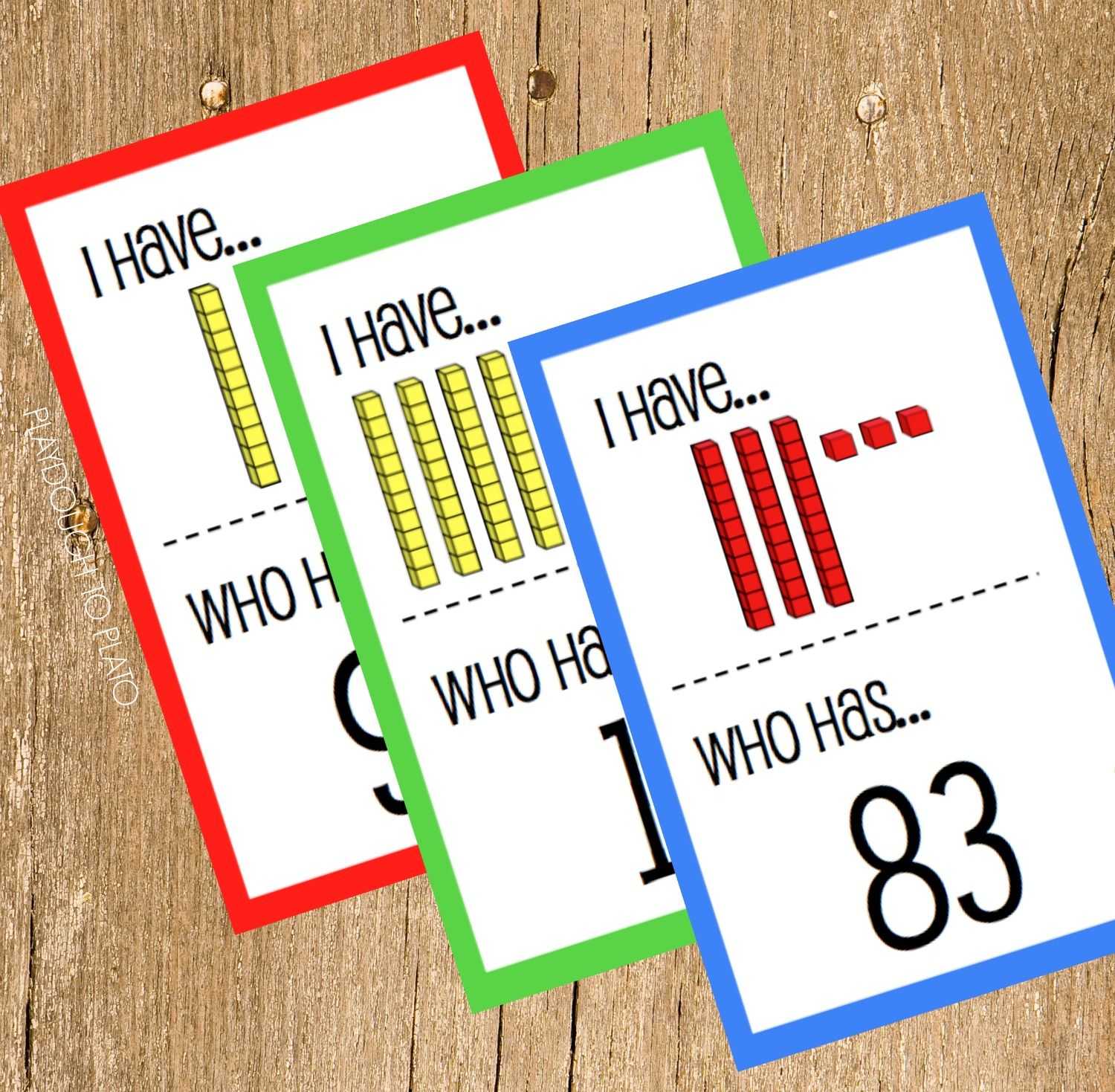 Place Value Worksheets for Kindergarten Also Free Place Value I Have who Has