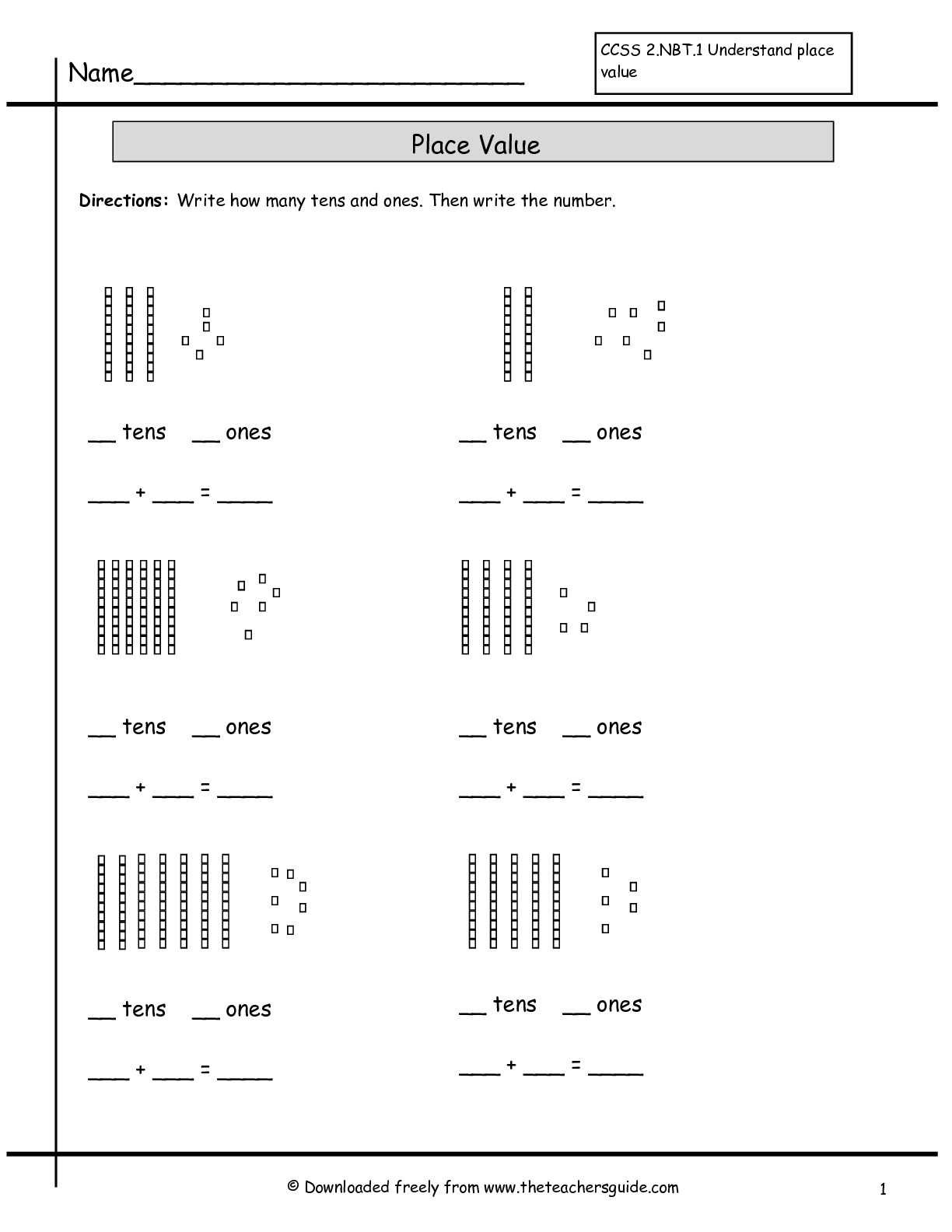 Place Value Worksheets for Kindergarten Also Place Value Worksheets Multiple the Best Worksheets Image Collection
