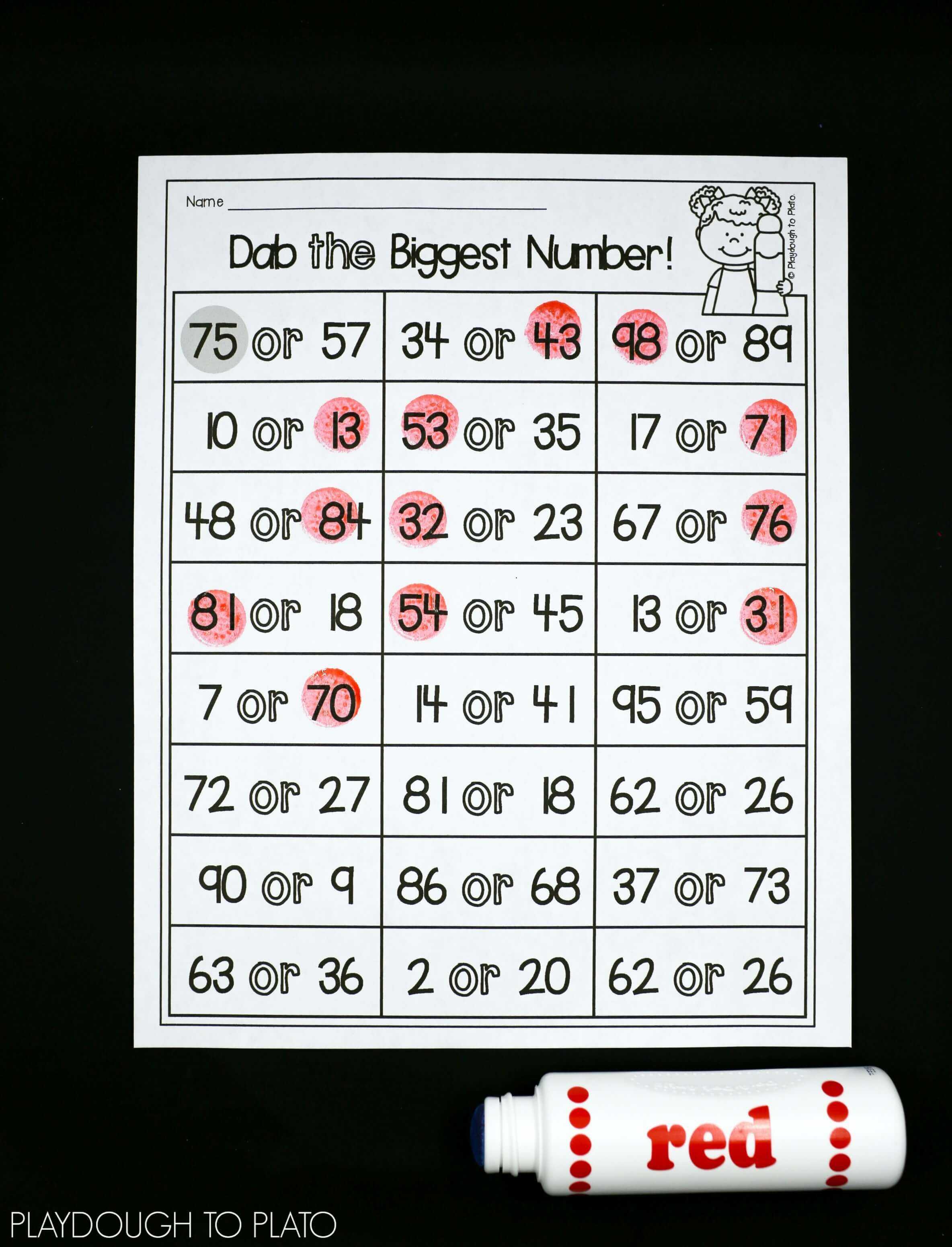 Place Value Worksheets for Kindergarten with No Prep Place Value Activity Pack