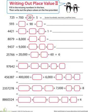 Place Value Worksheets Grade 5 and 76 Best Place Value Ideas Images On Pinterest