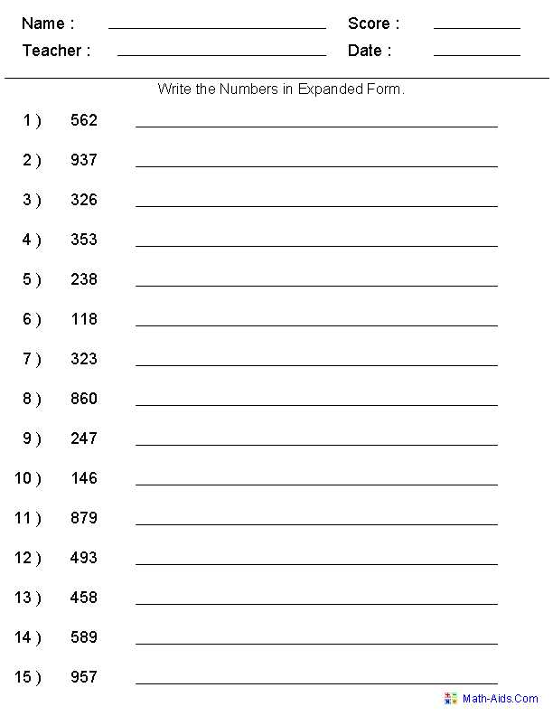 Place Value Worksheets Grade 5 or Expanded form Math 2nd Grade aslitherair