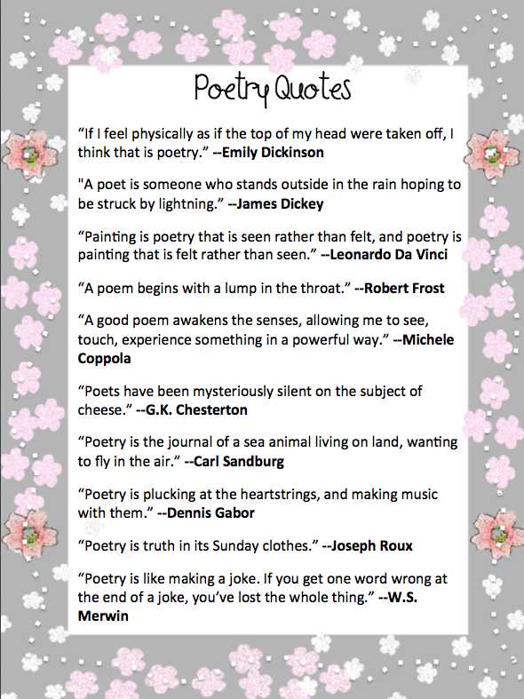 Poetry Worksheets Printable and Hello Poetry Month