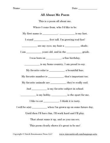 Poetry Worksheets Printable as Well as 54 Best Language Arts Printables Images On Pinterest