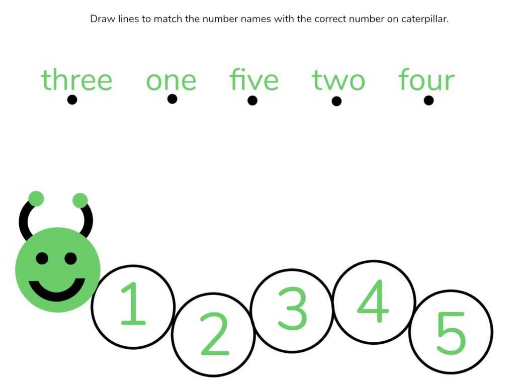 Pre K Number Worksheets with Caterpillar Math Free Printable Preschool Worksheets Number