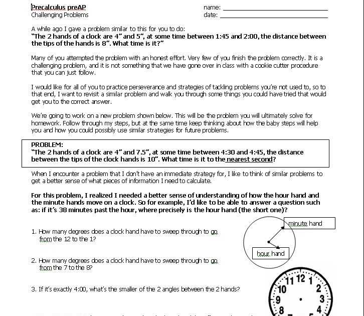 Precalculus Worksheets with Answers Pdf with Funky Precalculus Problems with Answers Adornment Math Worksheets