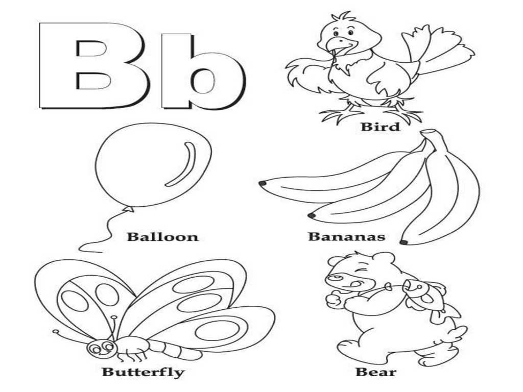 Preschool Worksheets Alphabet and Q and U Coloring Page Letter B Pages Preschool Kindergarten