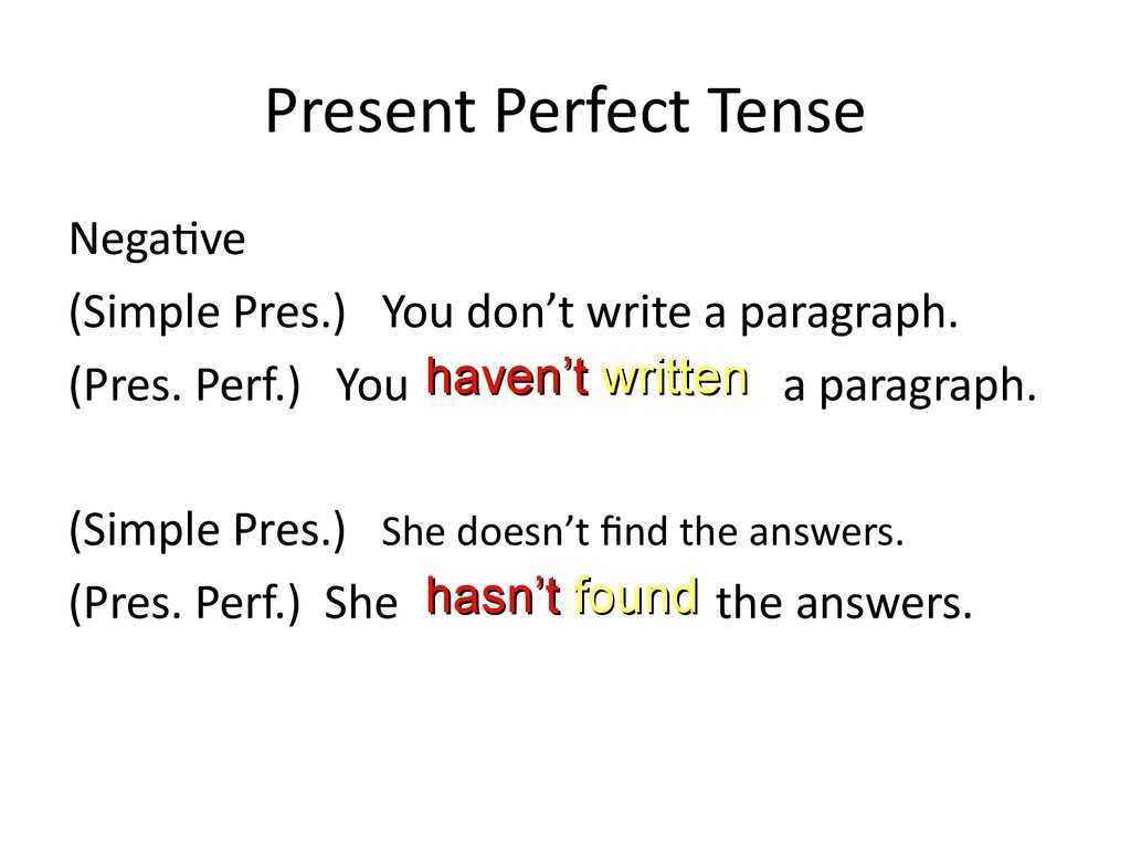 Present Perfect Tense Worksheet with Answers as Well as Present Perfect