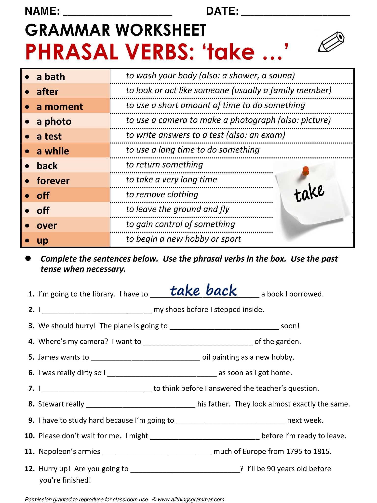 Probability Worksheets with Answers with Phrasal Verbs In English Phrasal Verbs Pinterest