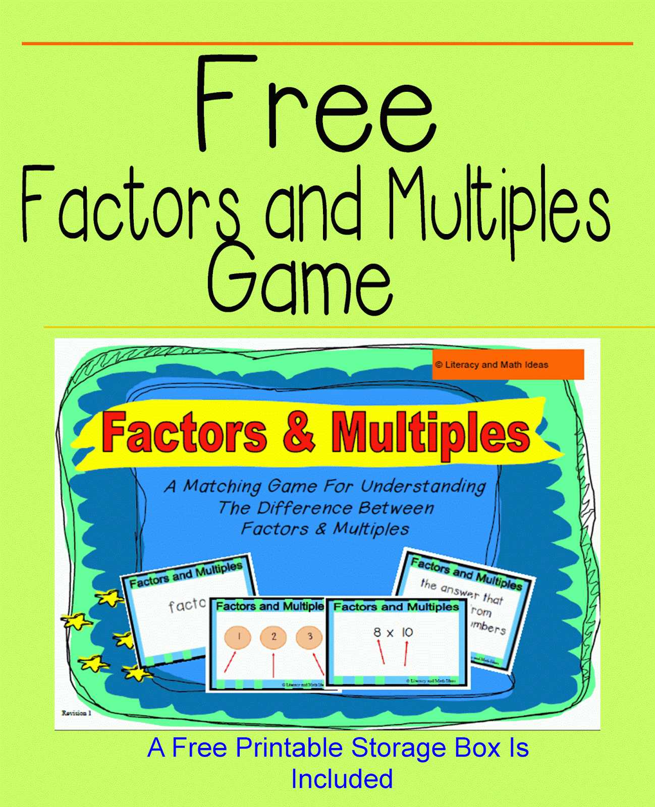 Progressive Era Review Worksheet Answers Along with Literacy & Math Ideas Free Factors and Multiples Game