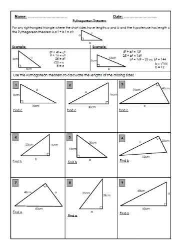 Pythagorean theorem Worksheet Answers as Well as Pythagorean theorem Worksheet Answer Key Inspirational 879 Best