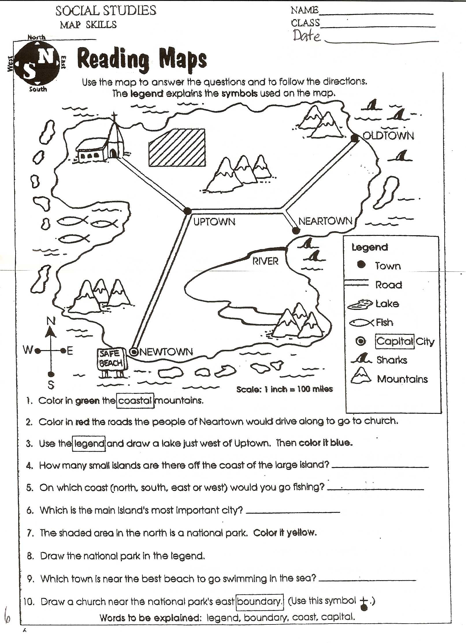 Reading A Weather Map Worksheet Answer Key together with Reading Maps Worksheet the Best Worksheets Image Collection