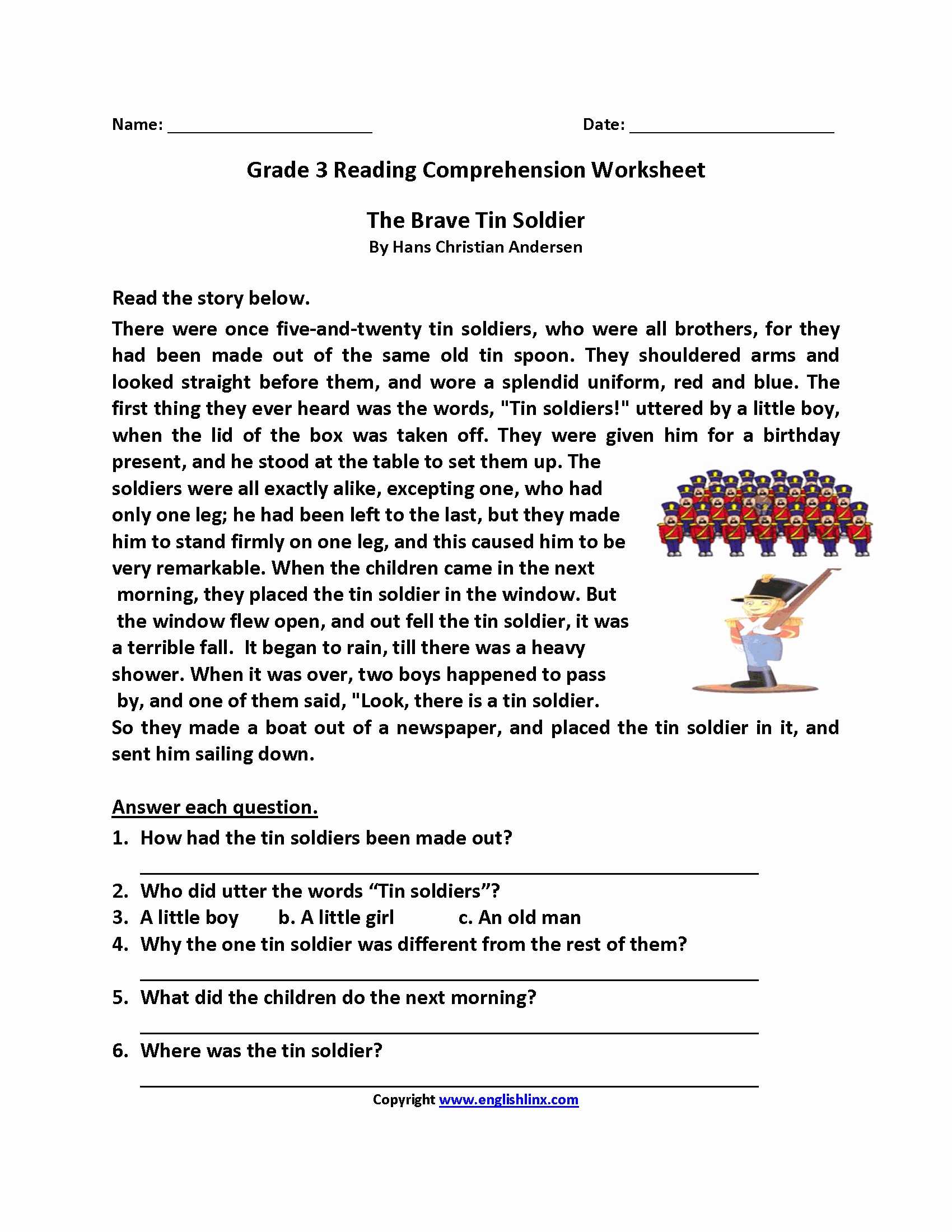 Reading Comprehension Main Idea Worksheets and Reading Worksheets Grade 4 562f A9b Battk