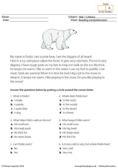 Reading Comprehension Worksheets 5th Grade Multiple Choice Also Students Read the Text and Answer the Multiple Choice Questions