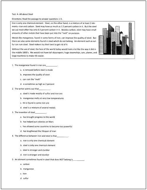 Reading Comprehension Worksheets 7th Grade as Well as 6th Grade Reading Prehension Practice Test