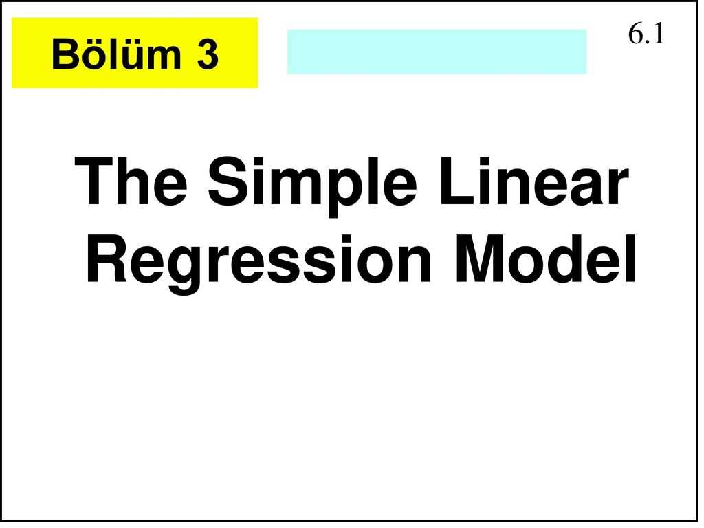 Representing Linear Non Proportional Relationships Worksheet or the Simple Linear Regression Model Ppt Indir