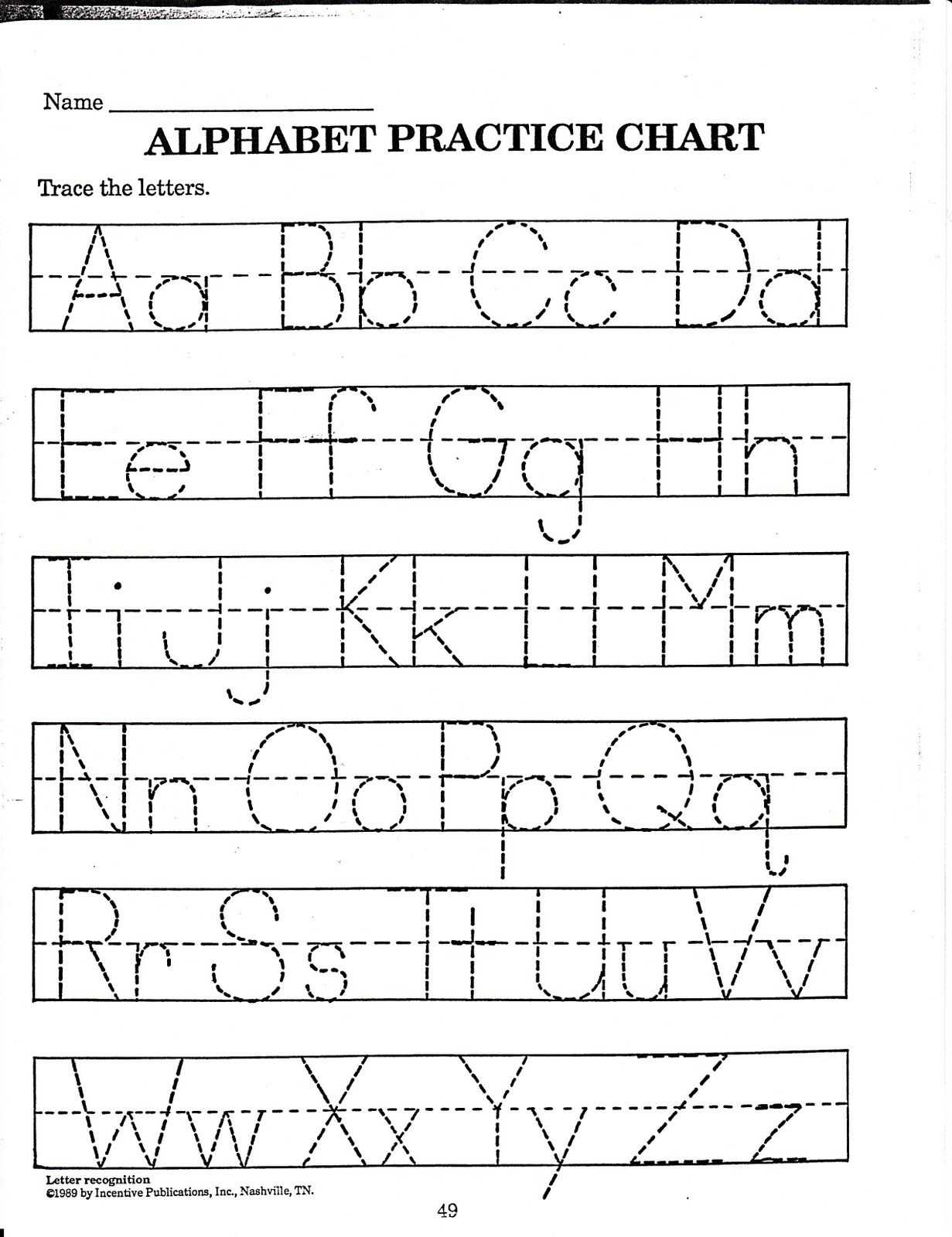 Reproducible Student Worksheet with Alphabet Activities & Book List for Your Classroom or Home Use