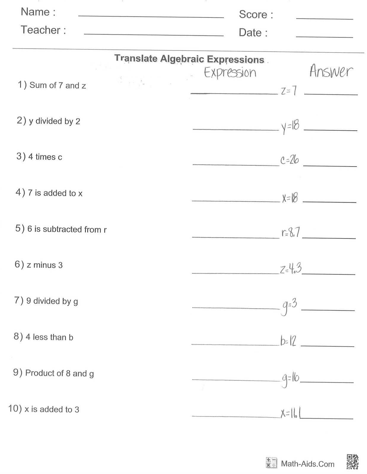 Review and Reinforce Worksheet Answers Also Math Skills Transparency Worksheet Answers Chapter 6