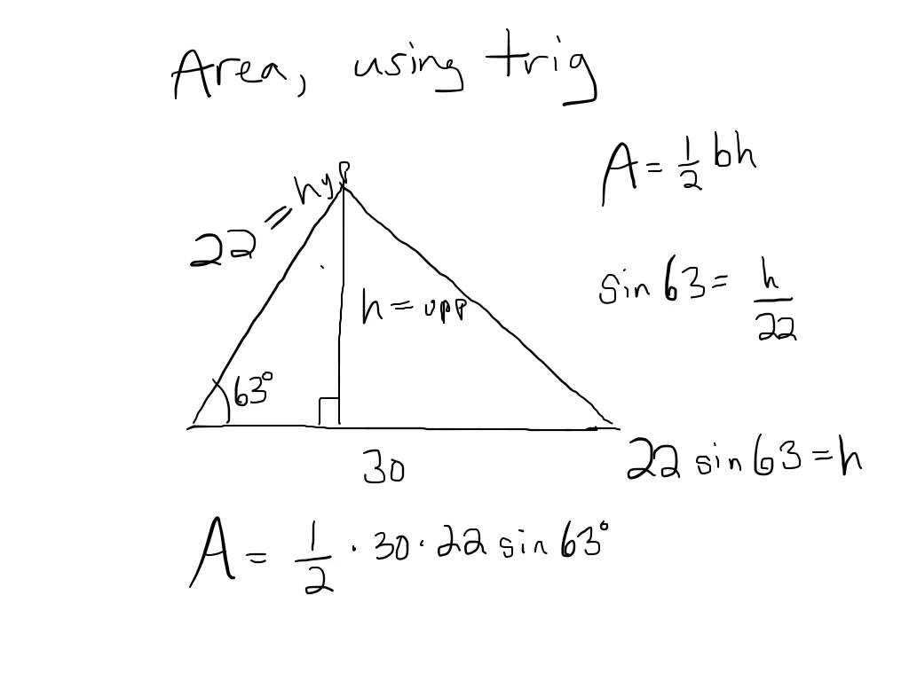 Right Triangle Trig Finding Missing Sides and Angles Worksheet Answers and area Of Triangles Using Trig