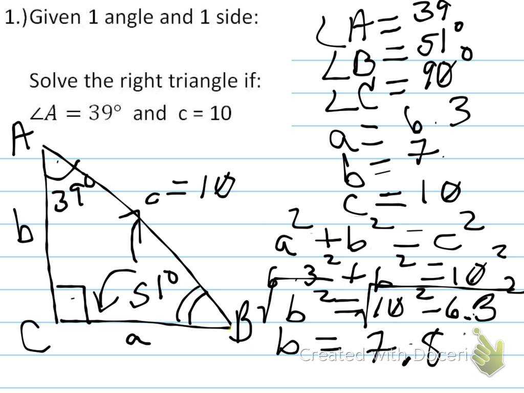 Right Triangle Trigonometry Worksheet Answers together with Finding Angles In A Right Triangle Match Problems